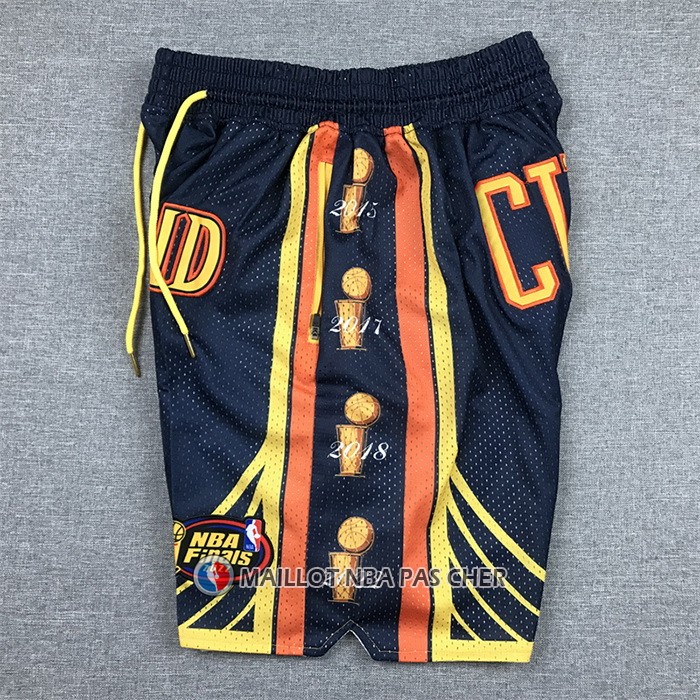 Short Golden State Warriors Stephen Curry 2022 NBA Finals Bleu